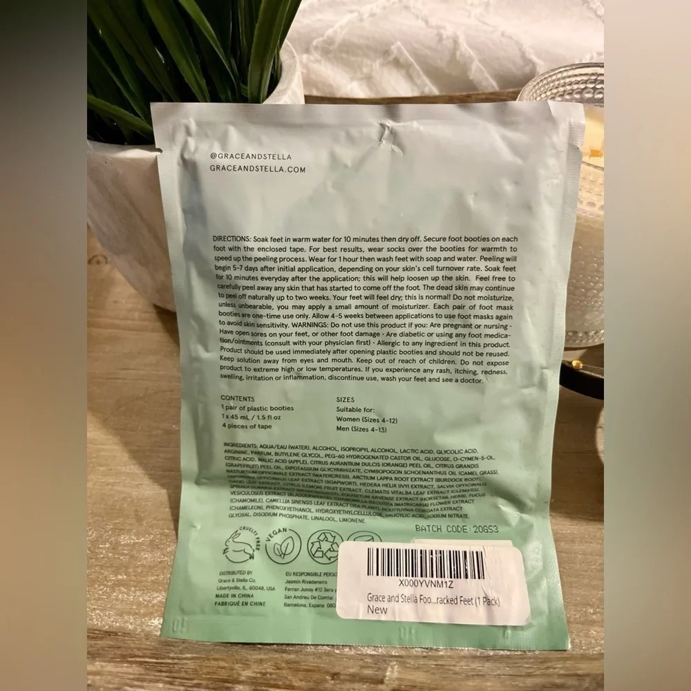 🖤SELF CARE! Grace & Stella foot peel mask AND Sunday Rain relaxation foot soak.